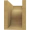 Ekena Millwork 6in. W x 8in. H x 12in. L Carmel Woodgrain TimberThane Rafter Tail, Primed Tan RFTUR06X08X12CARRCPR - alternate 4